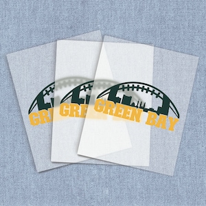 Green Bay Football DTF Heat Transfer, Sports Team Direct-To-Film Transfers, Create Gifts For Packers Fans, Craft Home Iron-on For T-shirts