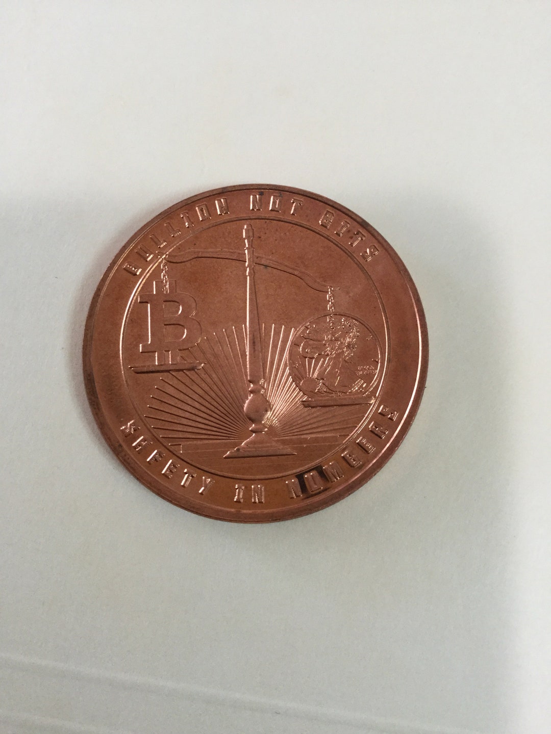 Bitcoin 1 Ounce Copper Commemorative - Etsy