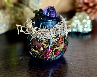 HECATE WITCH BOTTLE | Goddess Spell Jar Collection | Divination, Necromancy, Protection | Hekate Offerings & Altar Tools | Samhain Halloween