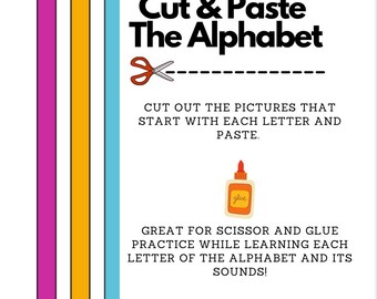 Cut & Paste Learn the Alphabet