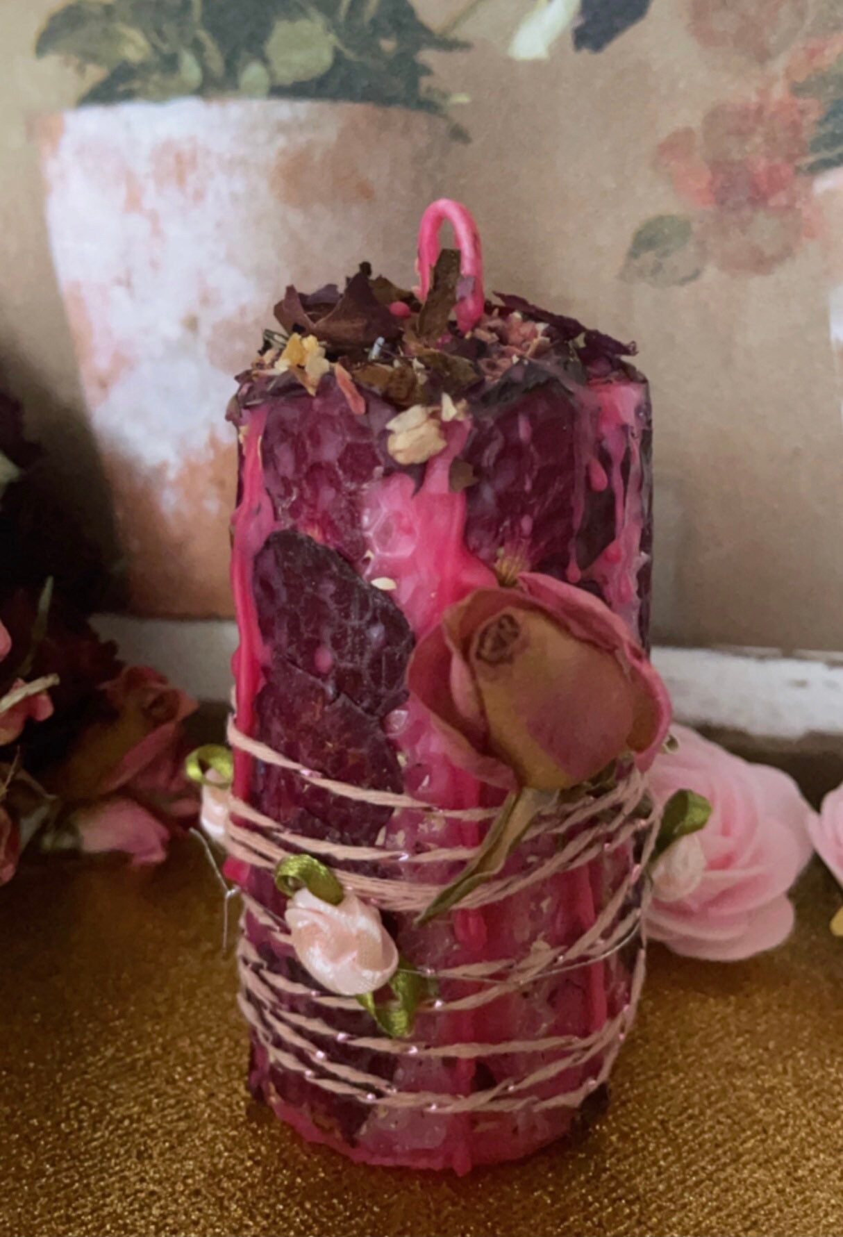 Bougie en Cire d'abeille Naturelle