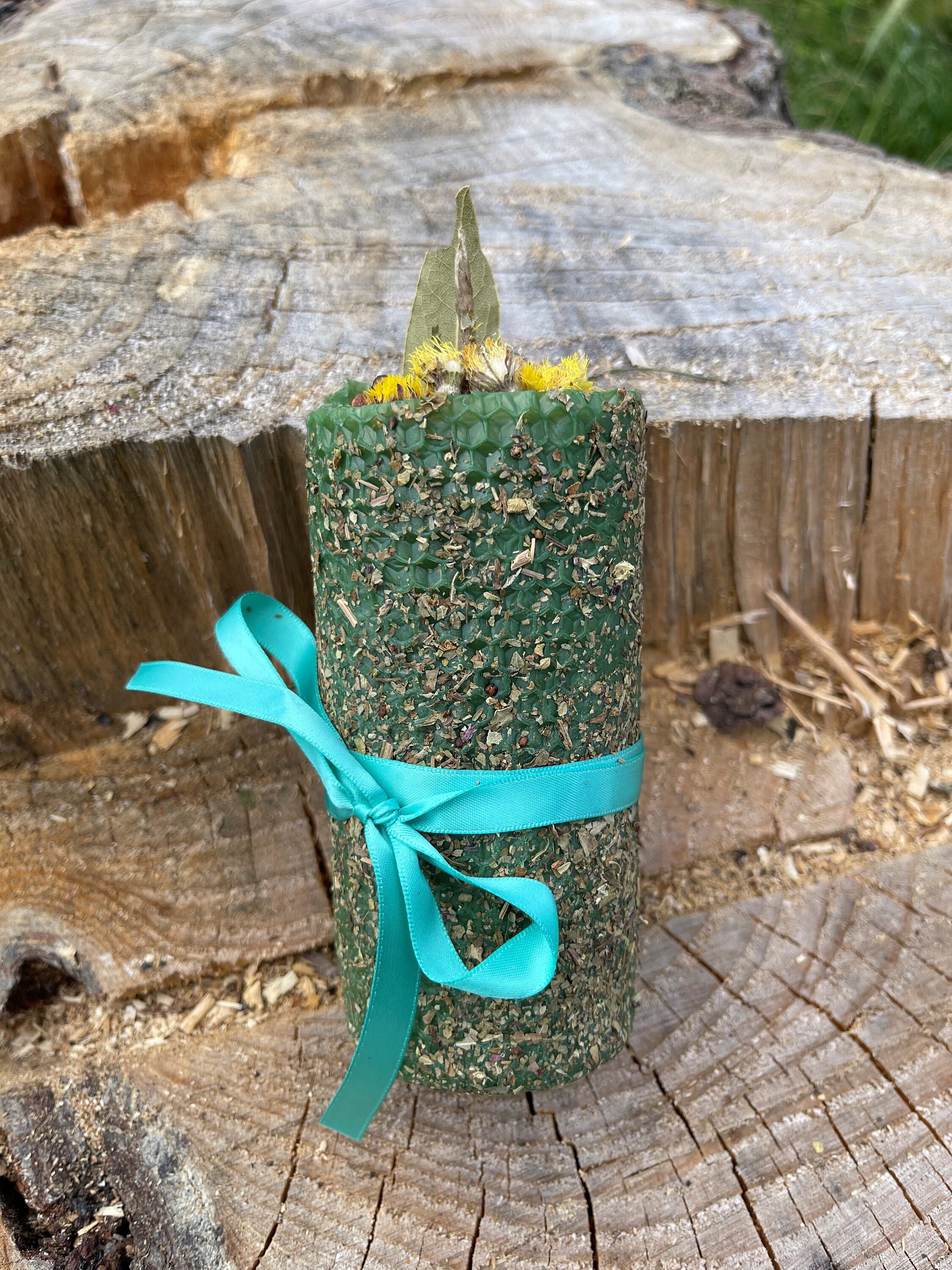 Bougie en Cire d'abeille Naturelle