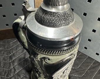 German Vintage Beer Stein Neuschwanstein Castle Limited Edition Ceramic Stein