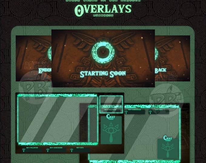 Stream Asset Overlay + Twitch Alerts | Zelda Breath of the Wild BOTW ...