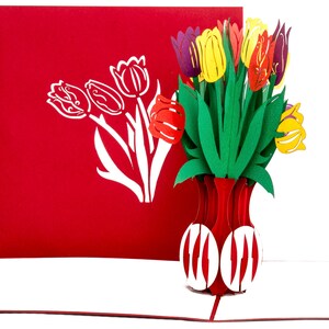 Tulips 3D Pop Up Card