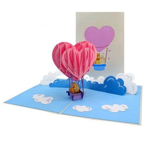 Hot Air Balloon 3D Pop Up Card