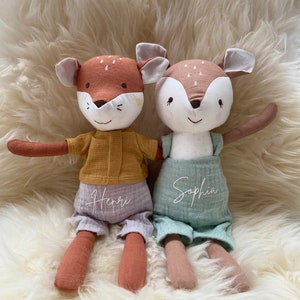 Personalized cuddly toy with name | Pet with custom text | Gift idea | Birthday | Christening | Christmas | Birth | Celebration