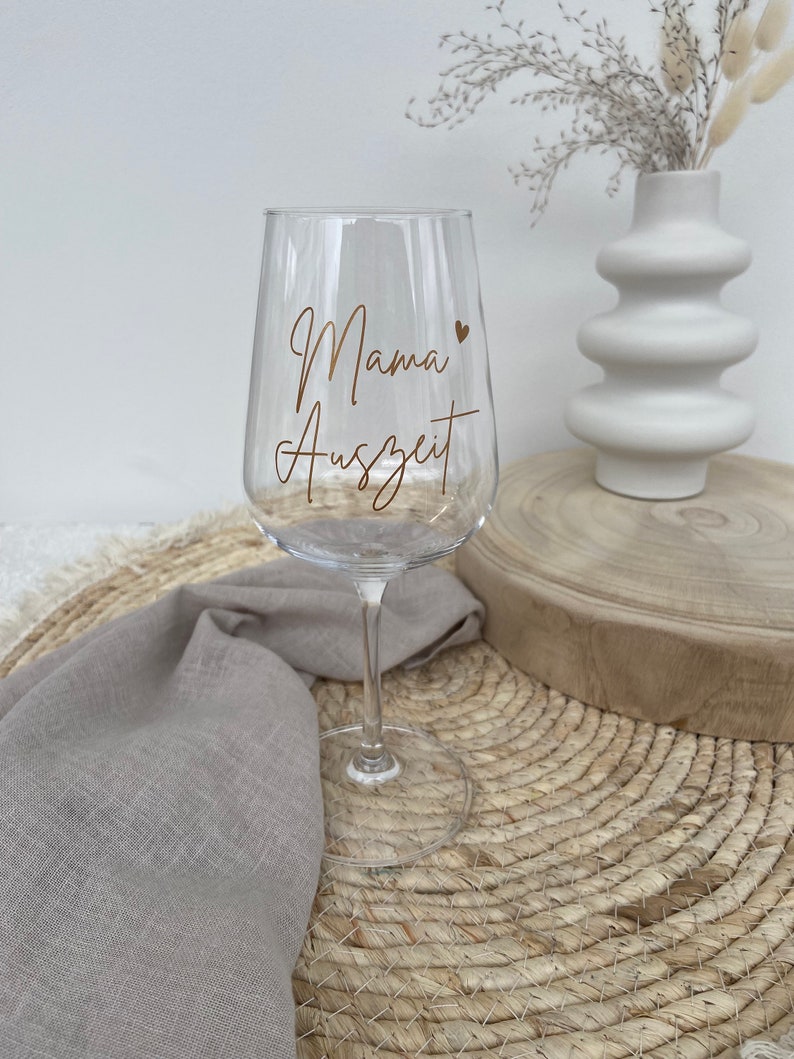 Glas personalisiert mit Wunschname Weinglas mit Wunschtext Geschenkidee JGA Hochzeit Geburtstag Muttertag Weihnachten Feier Bild 6