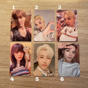 Cartões de fotos OFICIAIS kpop - vários grupos | duas vezes dezessete enhypen nct ateez straykids newjeans