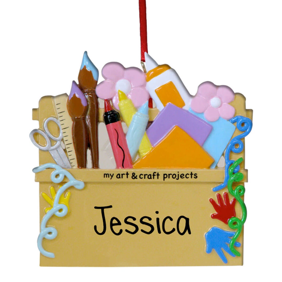 Arts and Crafts - Personalized Christmas Ornament - Artist - Craft ...