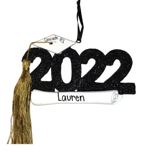 Personalisierte 2022 Graduate Weihnachtsverzierung - Abitur Abschluss - College - Universität