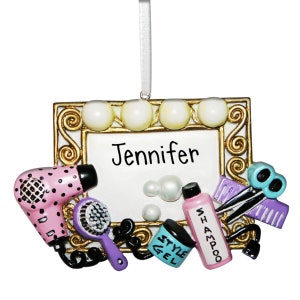 Hair Mirror with Lights - Pampering hair dresser - beauty salon - hairdresser ornaments - Hair Stylist - barber shop - 1st haircut