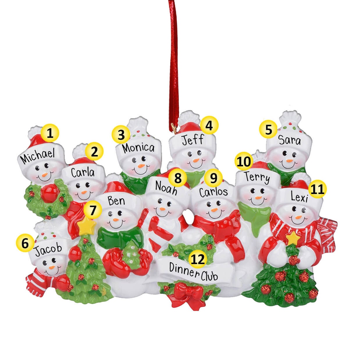 Weihnachtskarte „Special Family“ – Künstlerisches Design Mit Goldfolie, Umweltfreundlich