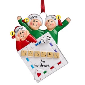Game-avond voor het hele gezin - 3 - kerstversiering - bordspellen met het gezin - spellen met dobbelstenen - in aanmerking komende gratis verzending - gezinsactiviteiten
