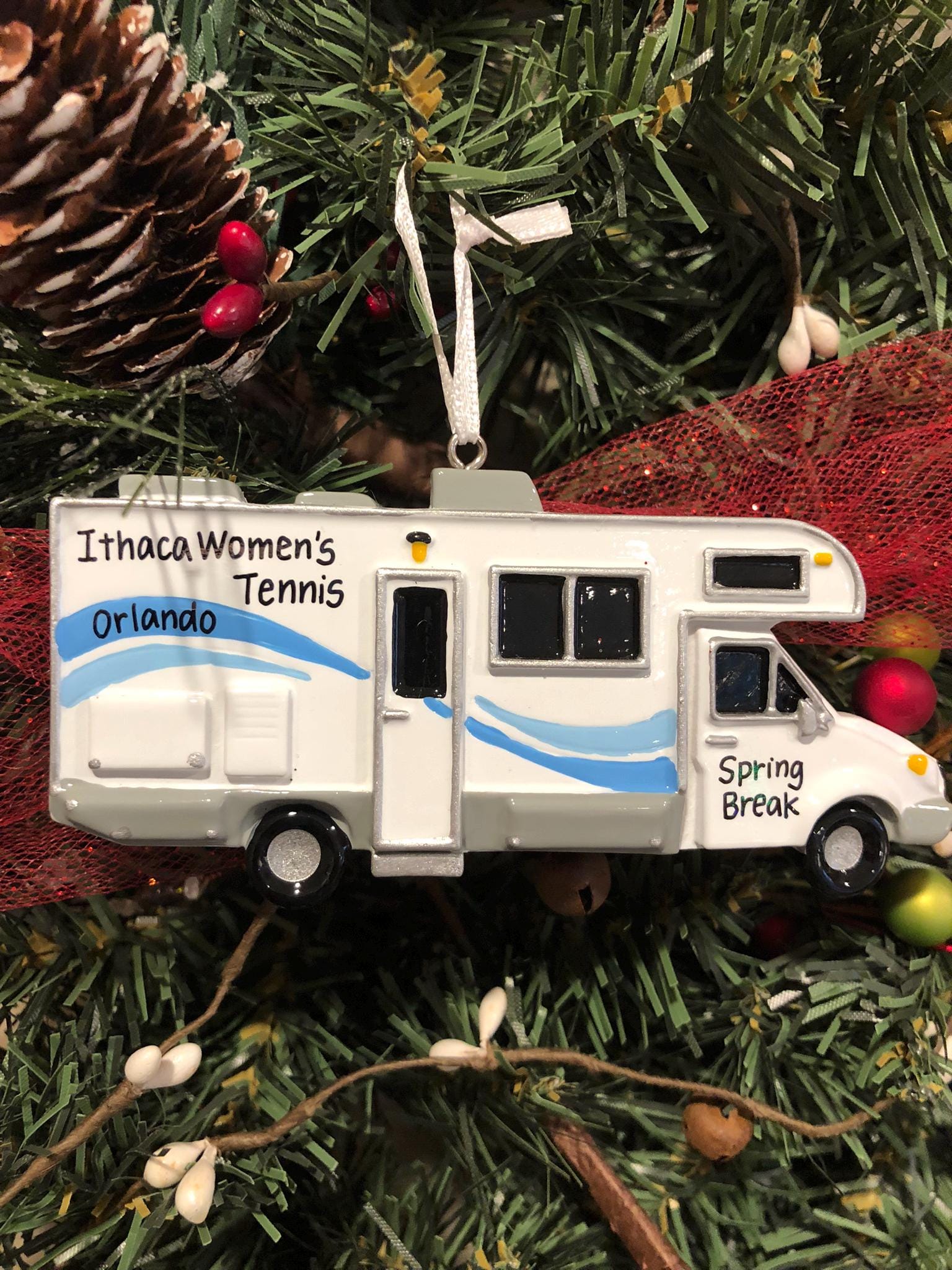Wdstream Rv Camper With Blue Wave - Personalized Ornaments - Motorhome - Windstream ...