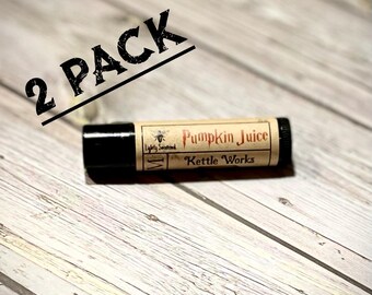 PUMPKIN JUICE (2 Pack) | Lip Balm Stick | Lightly Sweetened | Potter Balm | Juice Balm | Fall | Cocoa Butter | Avocado Oil