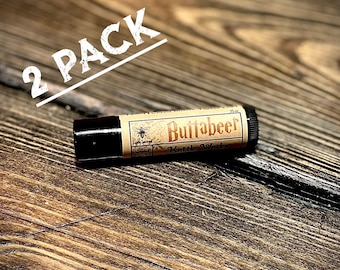 BUTTABEER BALM (2 Pack) | Lip Balm Stick | Lightly Sweetened | Potter | Butterscotch | Cocoa Butter | Butter | Beer