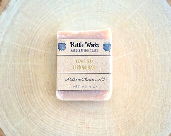 TOASTED LEMON BAR | Handmade Soap | 4 oz | Lemon Soap | Handcrafted | Cocoa Butter | Olive Oil Soap | Coconut Oil | Avocado Oil