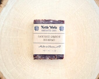 CHOCOLATE GANACHE DECADENCE | Handmade Soap | 4 oz | Chocolate Soap | Handcrafted Soap | Hand Soap | Body Soap | Face Soap | Decadent Soap