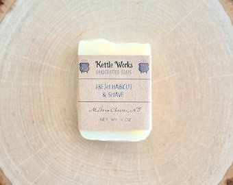 Handmade Barber Soap | Fresh Haircut & Shave Scent