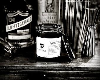 SPEAKEASY | Soy Candle | 7.5 oz | Mens Candle | Pub Candle | Home Decor | Handmade | Prohibition | Bourbon Vanilla | Whiskey | Fathers Day