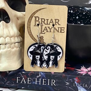 Witchy Earrings | Dark Earrings | Dark Witch Earrings | Salem Witch Earrings | Witch Gifts | Goth Earrings | Witchcraft Earrings