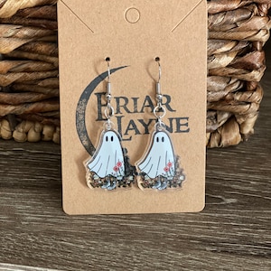 Halloween Ghost Earrings | Tricker Treating Earrings | Halloween Earrings | Spooky Earrings | Halloween Gifts | Tricker Treat Earrings