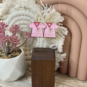 Nurse Earrings | Scrub Top Earrings | Healthcare Worker Gifts | Nursing Student Earrings | Medical Earrings | Scrub Earrings |