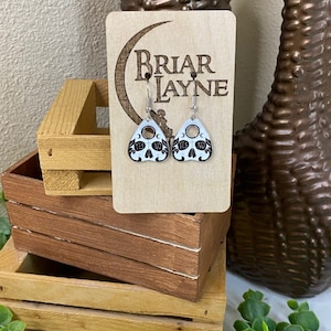 Ouija Earrings |Goth Earrings | Skeleton Earrings | Dark Earrings | Halloween Earrings | Witch Earrings | Witchy Earrings