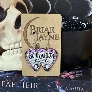 Ouija Earrings | Pastel Goth Earrings | Gothic Earrings | Goth Halloween Earrings | Goth Gifts | Ouija Board Earrings | Satan Earrings