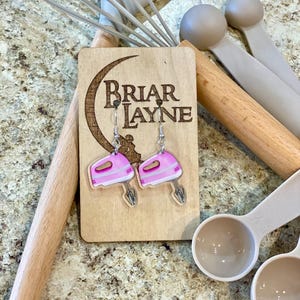 Mixer Earrings | Cooking Earrings |Hand Mixer Earrings | Kitchen Earrings | Gifts For Bakers | Baked Goods Earrings | Baker Earrings