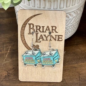 Other People&#39;s Opinions Earrings | Funny Earrings | Dumpster Earrings |