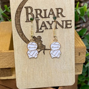 Halloween Baby Mummy Earrings | Halloween Baby Mummy Gifts | Halloween Costume Earrings | Spooky Earrings | Halloween Gifts |