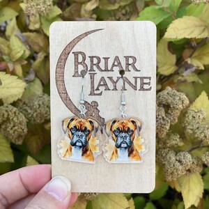 Boxer Earrings | Boxer Lover Gifts | Boxer Mom Earrings | Dog Earrings | Boxer Jewlery | Dog Breed Gifts | Boxer Mamma