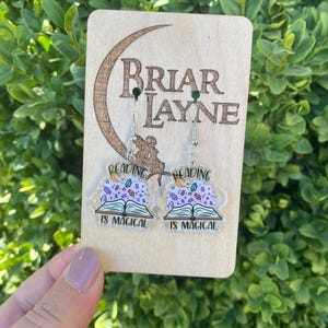 Book Earrings | Reading Earrings | Reader Earrings | Book Earrings | Library Earrings | Book Snob Earrings | Love To Read Gifts |Book Gifts