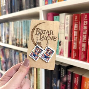 Tarot Card Earrings | Book Lovers Earrings | Tarot Earrings | Book Earrings | Reading Earrings | Book Earrings