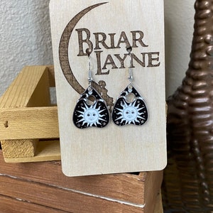 Sunshine Ouija Earrings | Dark Goth Earrings | Sky Earrings | Halloween Earrings | Witch Earrings | Witchy Earrings | Ouija Earrings