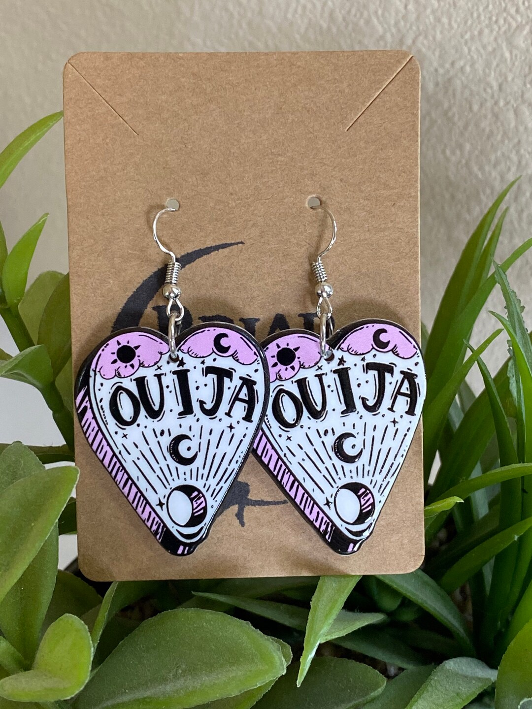 Pastel Goth Purple Ouija Earrings Pastel Goth Earrings Etsy