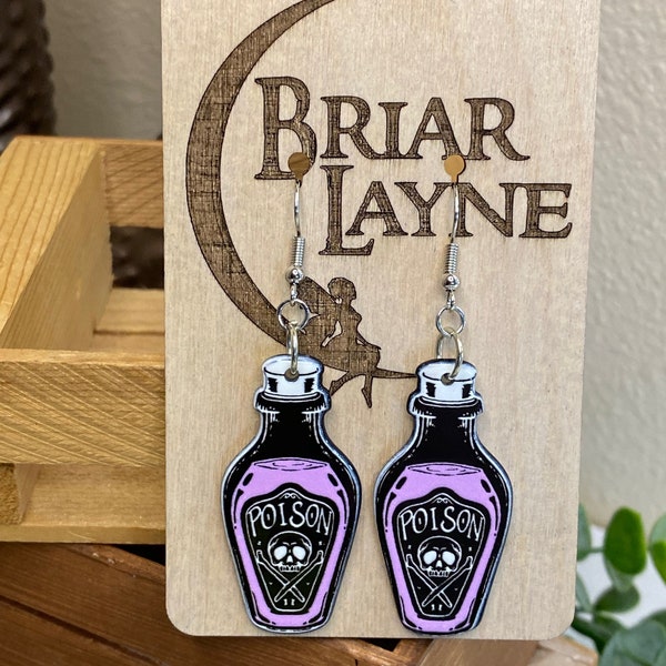 Pastel Goth Poison Potion Earrings  | Potion Earrings | Drink Elixir Earrings | Pastel Goth Earrings | Poison Earrings | Pastel Earrings