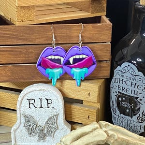 Mouth Earrings | Pastel Earrings | Rocker Earrings | Goth Earrings | Grunge Earrings | Punk Earrings | Gothic Earrings | Vampire Earrings