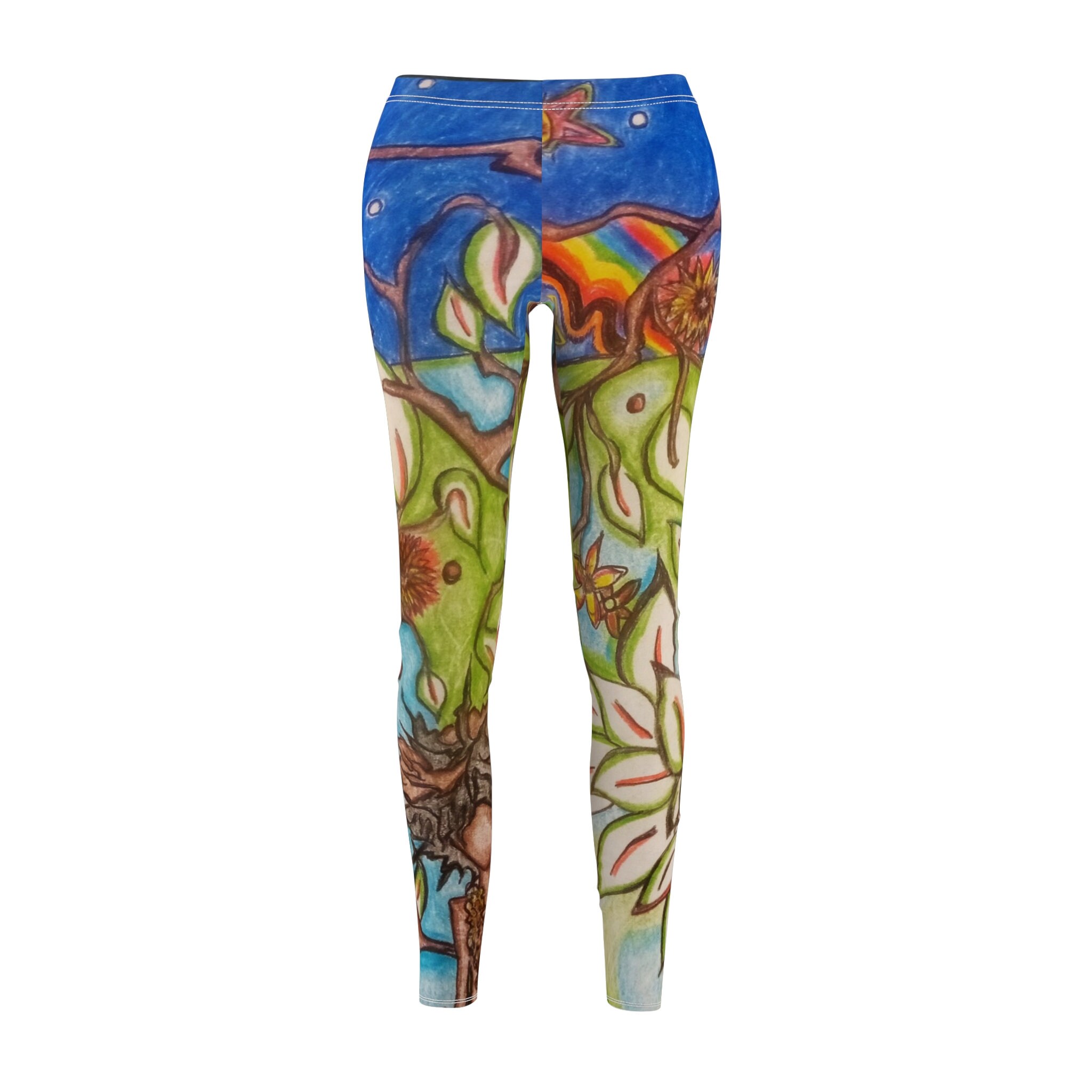 TENNEIL'S GARDEN Women's Cut & Sew Casual Leggings (AOP)