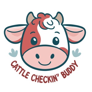 Digitaal pakket Cattle Checkin' Buddy - Cow Faces