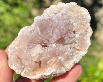 希少なピンクアメジストジオード原石水晶洞窟鉱物標本～コレクター品質