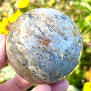 Ocean Jasper Sphere | Ocean Jasper Crystal Ball | Ocean jasper Stone