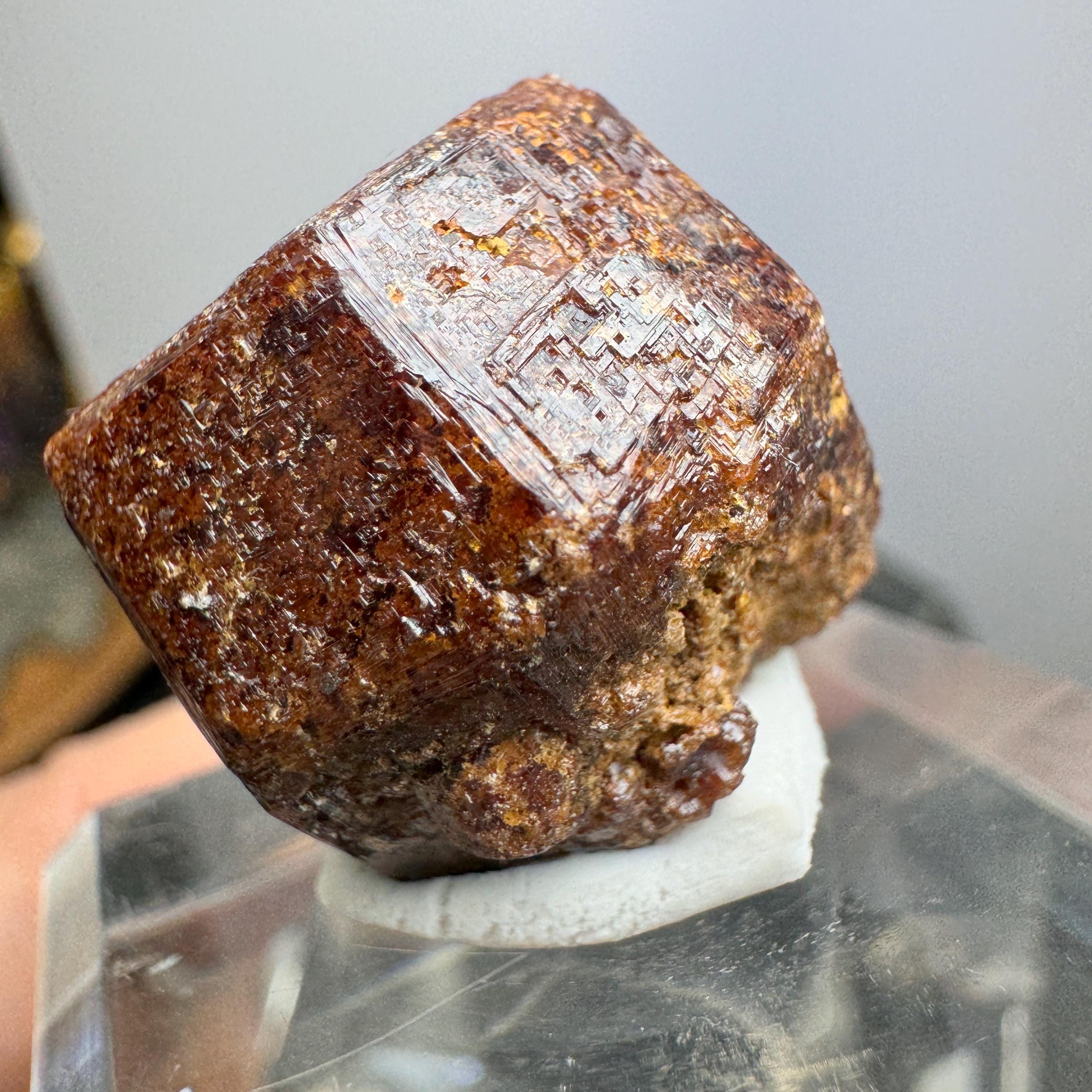 天然アンドラダイト赤茶色ガーネット原石サムネイル原石鉱物
