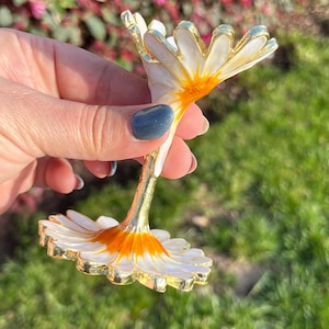 Support sphérique en cristal floral | Support sphère marguerite | Support de sphère