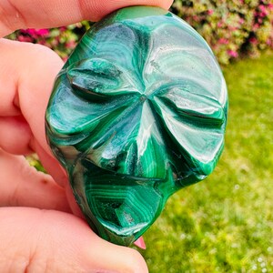 Malachite Face Carving | Crystal Face Carving | Tribal Crystal | Malachite Skull