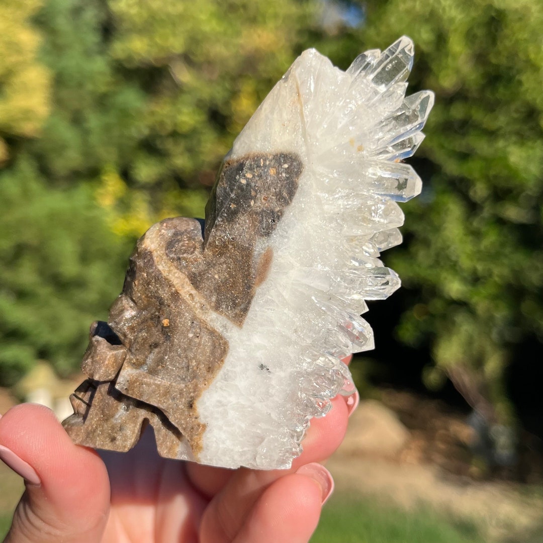 Quartz Cluster Skull | Quartz Geode Skull | Crystal Cluster Skull ...