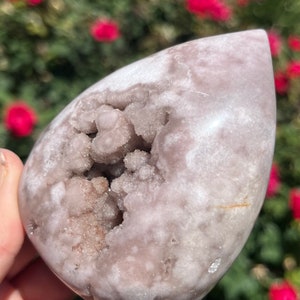 Roze Amethist Bloem Agaat Freeform | Roze Bloem Agaat Vlam | Bloem Agaat Kristal Freeform | Roze Amethist vrije vorm | Kristalportaal PA5