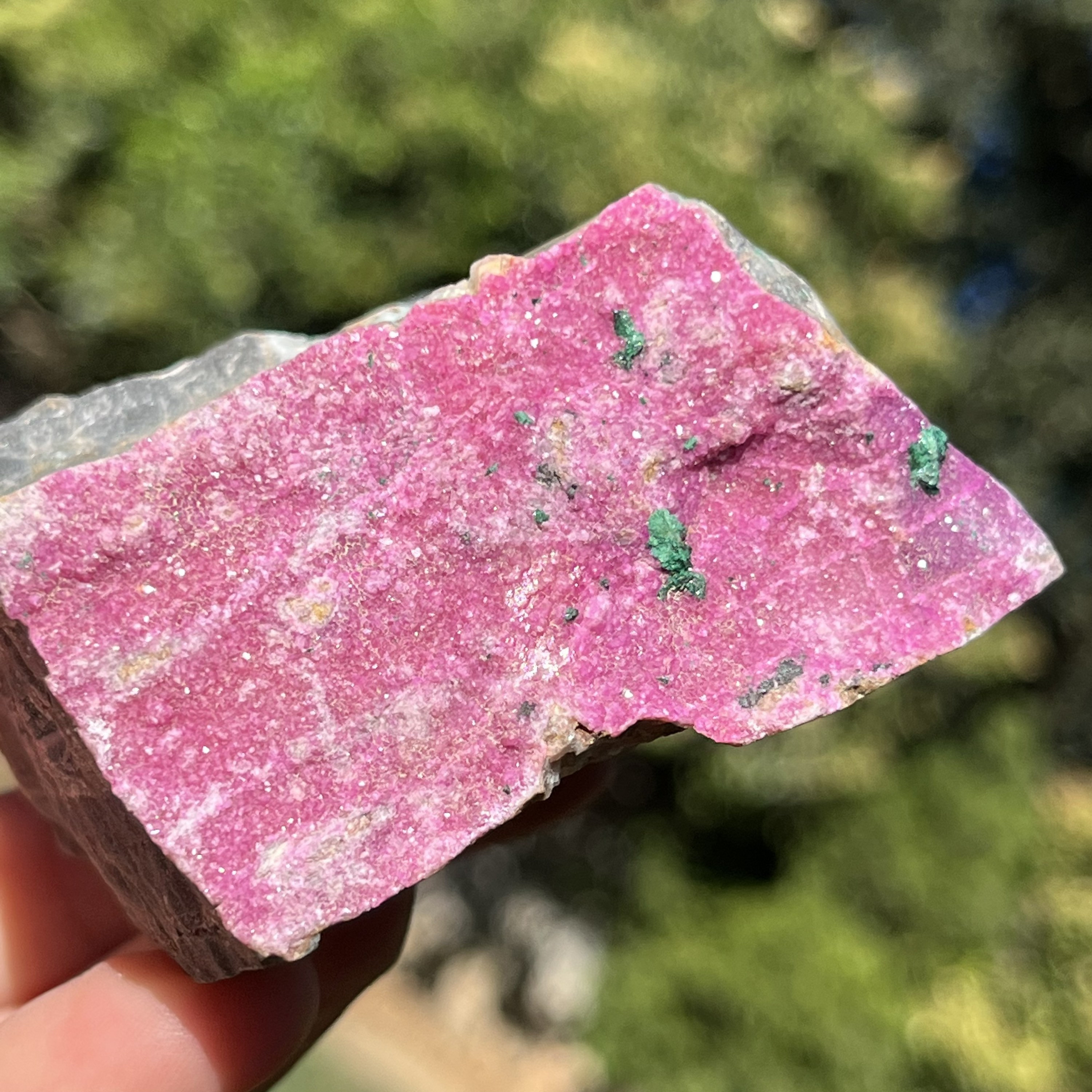 3 x Geode Mini agata blu rosa e ametista cristalloterapia minerale drusa new age